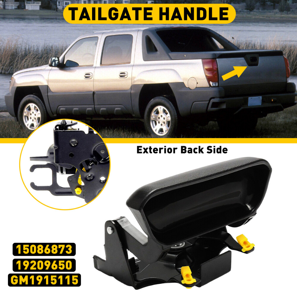 For Chevrolet Avalanche Tail Gate Tailgate Handle Textured Pickup Truck Black US