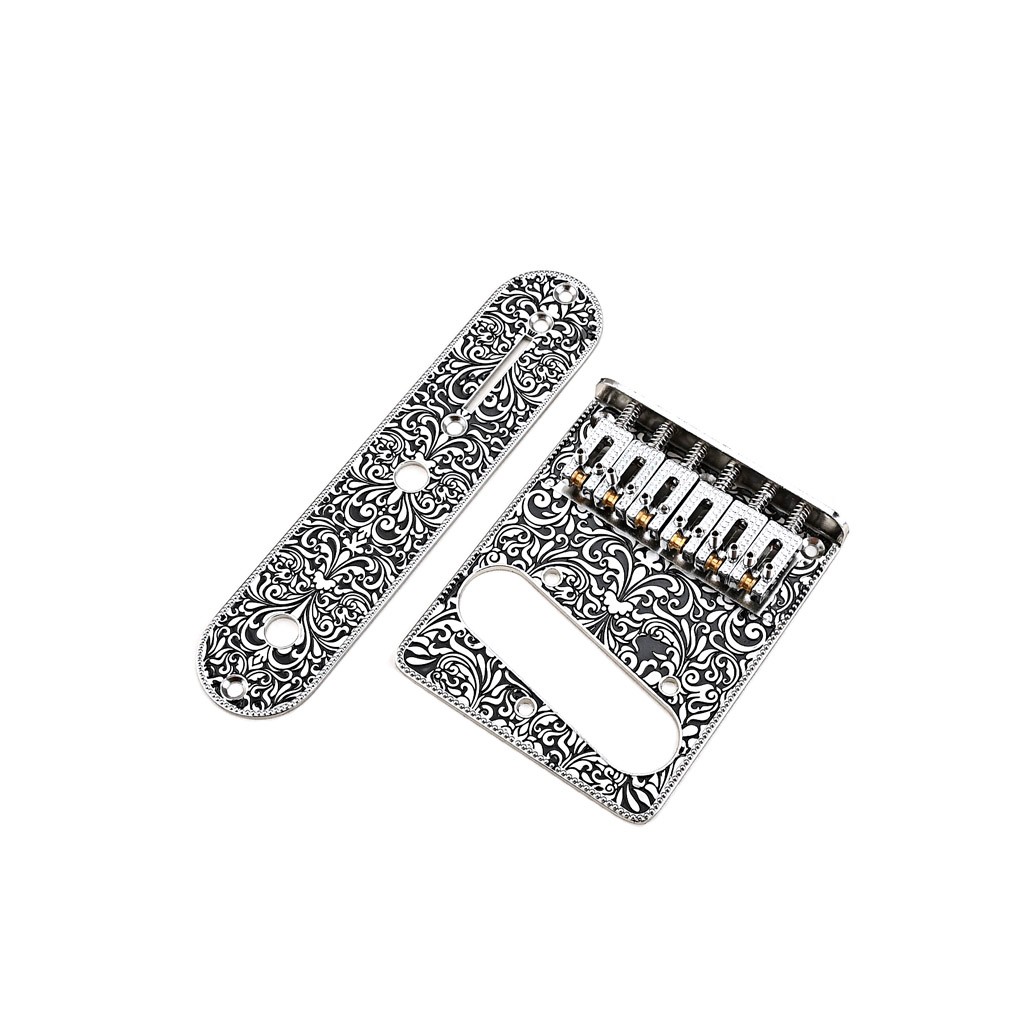 Roller Saddle Guitar Bridge Plate Sets for 6 String TL Tele Telecaster Replace
