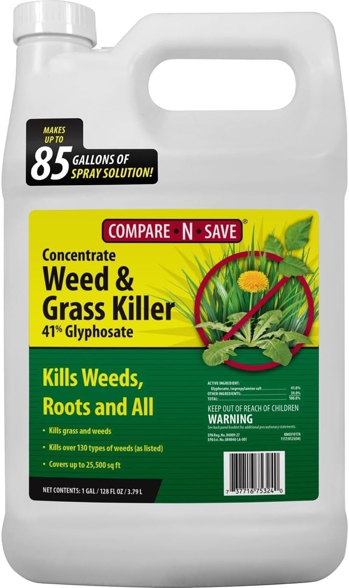 Compare-N-Save Concentrate Weed and Grass Killer - 1 gal Herbicide, White