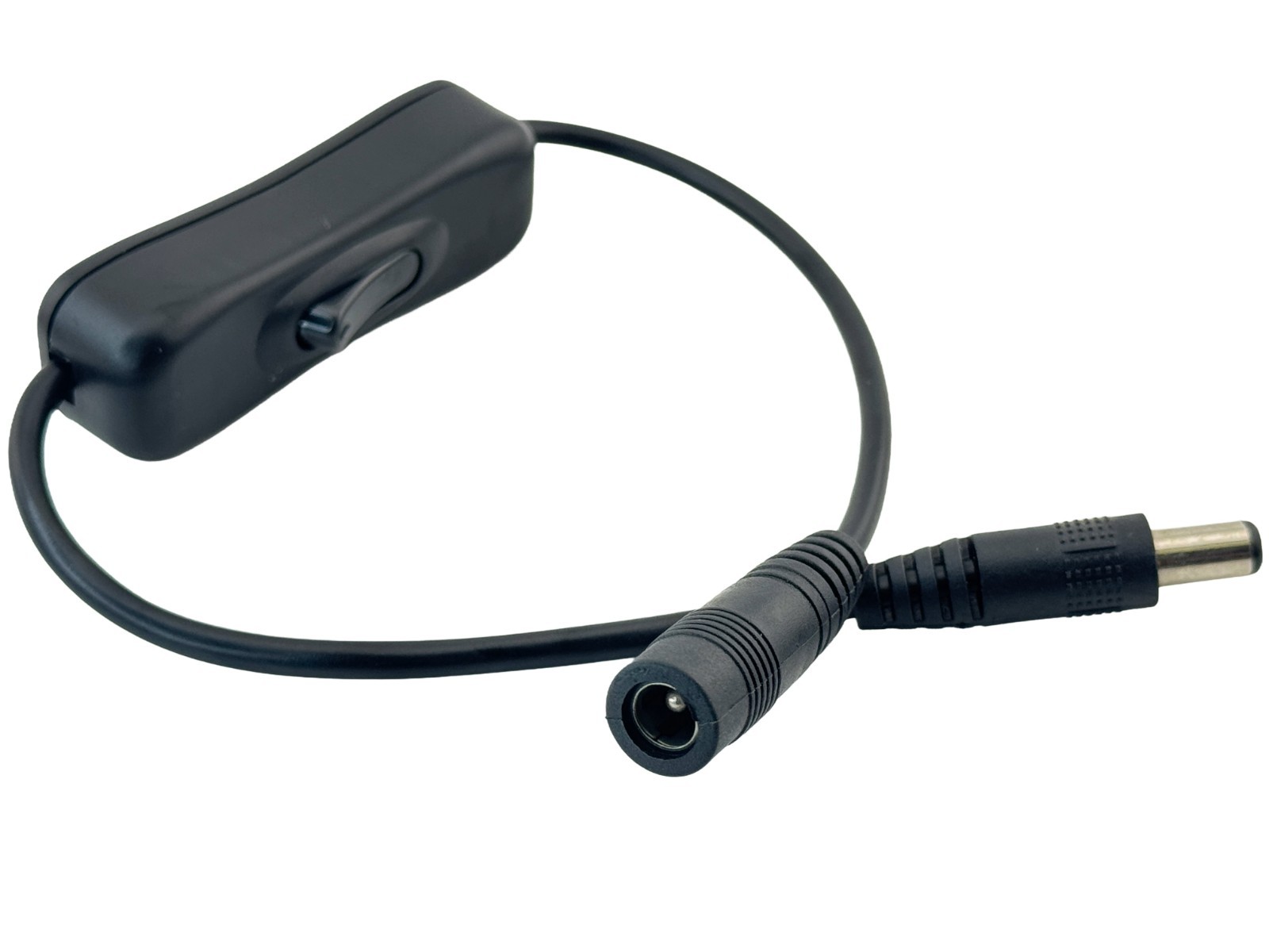 Rebaydo 1pc Switch with 5.5mm/2.1mm Round Female and Male Plug