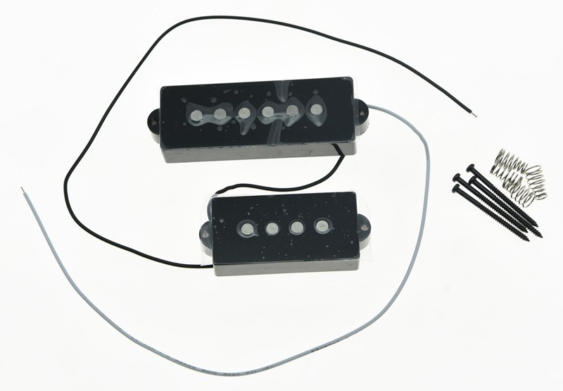 Black 5 String Precision Bass Vintage Sound Pickup Alnico V P Bass Pickups Set