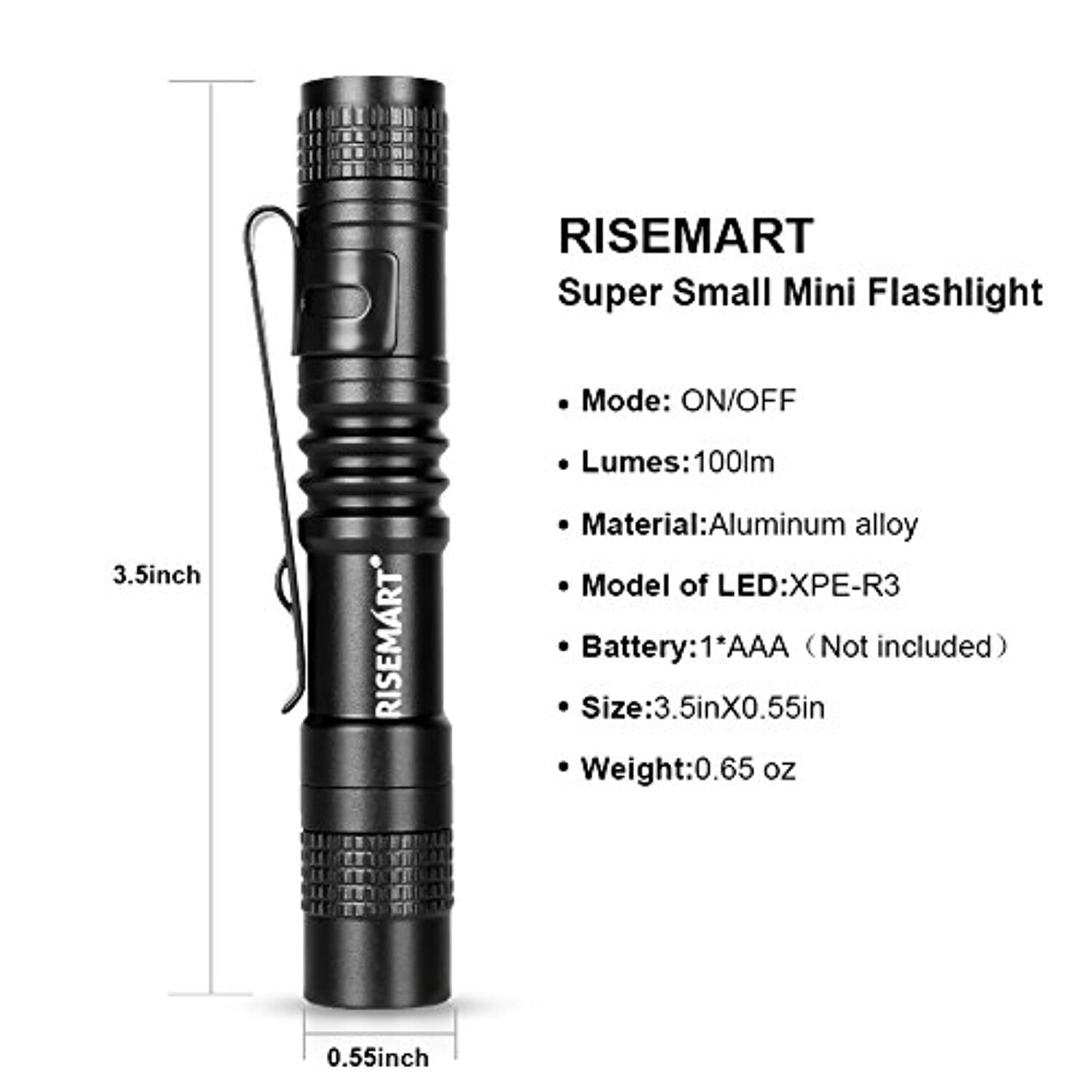 Small Mini LED Flashlight Handheld Pen Light Tactical Pocket Torch Flashlights