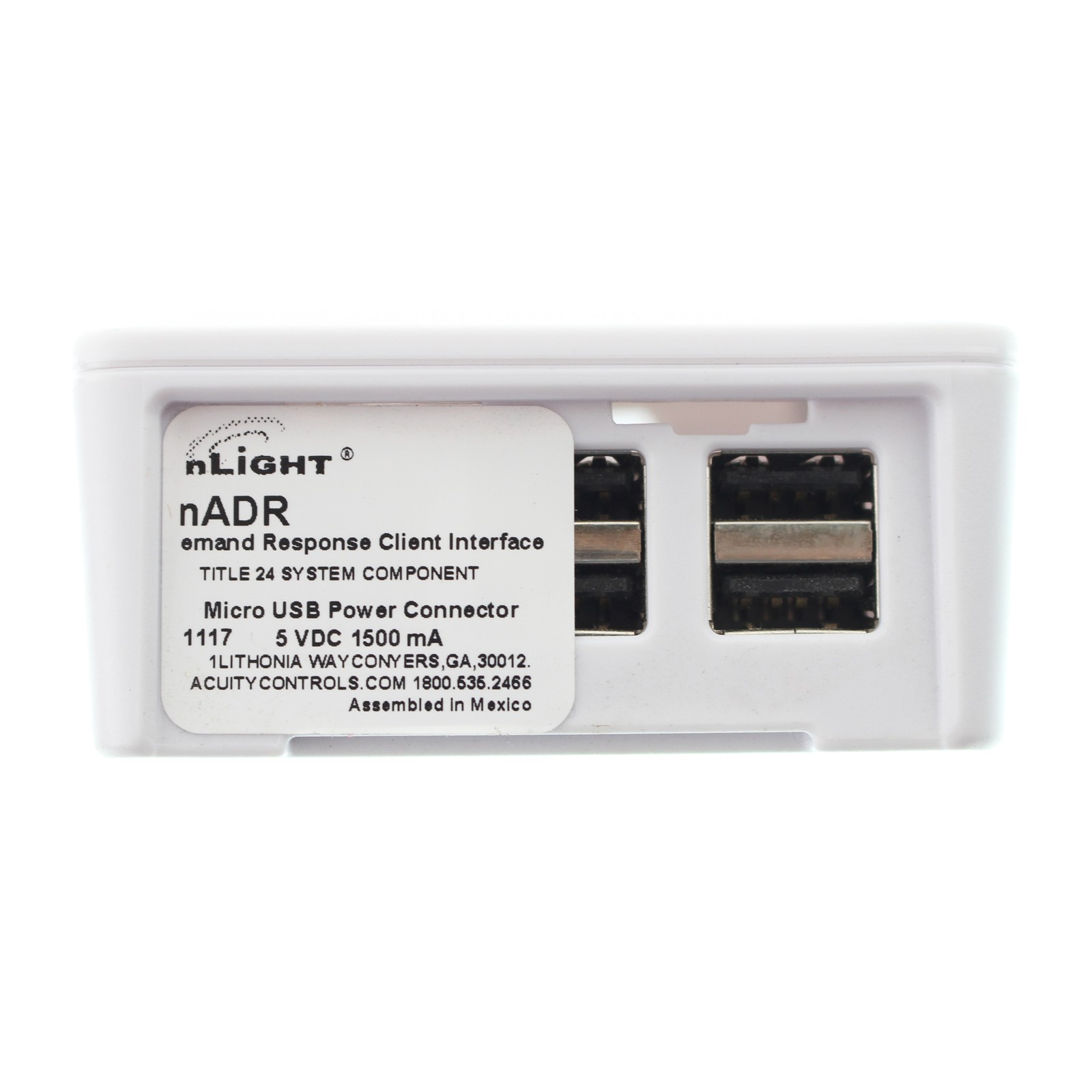 SENSOR SWITCH NADR NLIGHT DEMAND RESPONSE CLIENT INTERFACE MICRO USB CONNECTOR