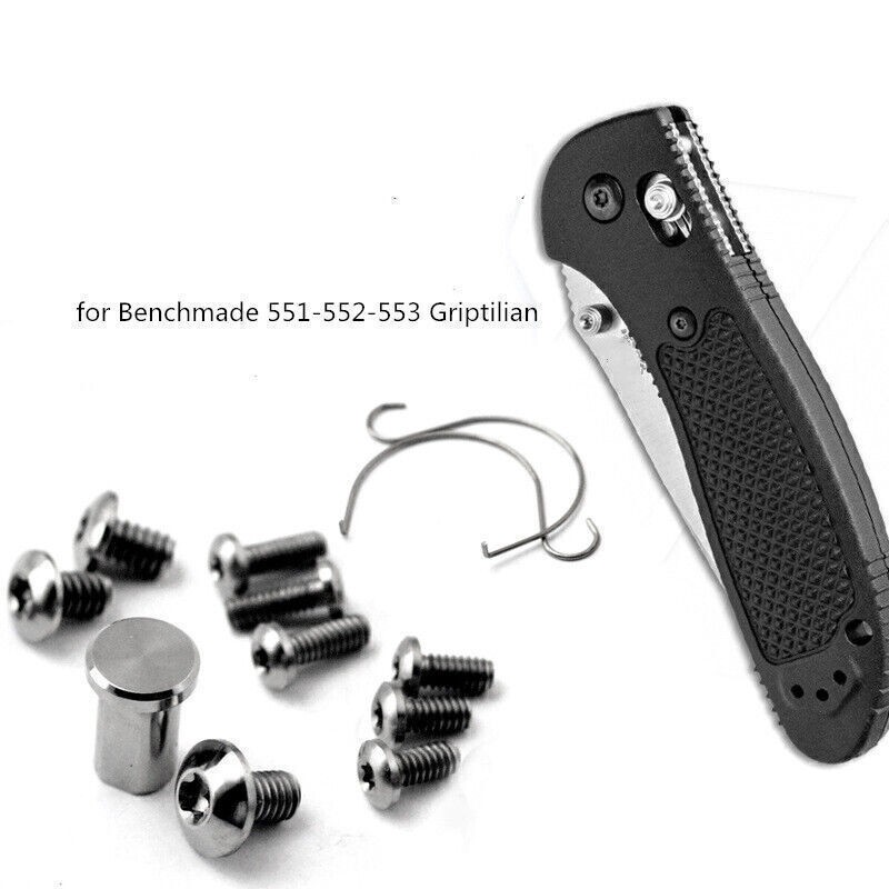 Alloy Screws Spindle Pivot Hardware Parts For Benchmade 551-552-553 Griptilian