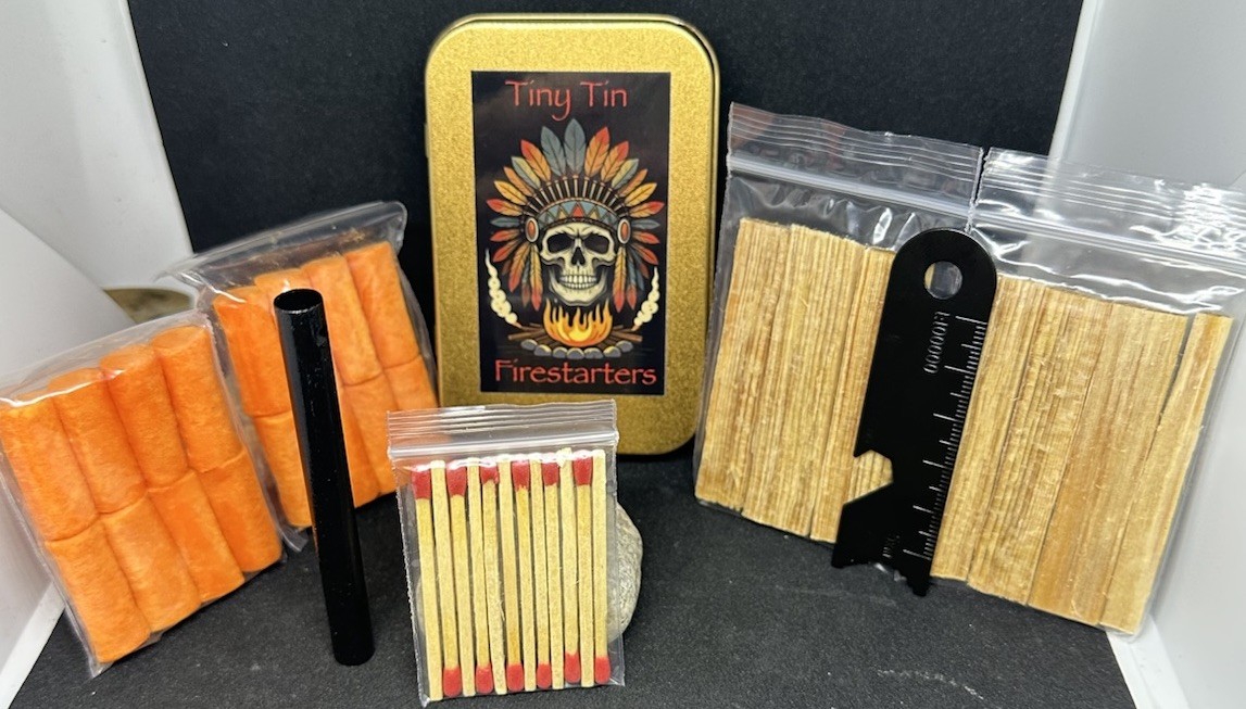 Fire Starting Kit Bug Out Bag Ferro Rod Survival Emergency SHTF Doomsday Fatwood