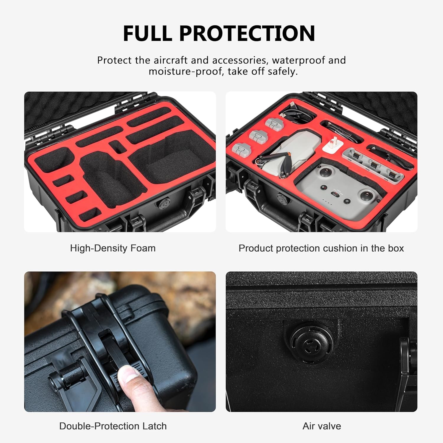 Tomat Mini 4K Case Waterproof Hard Carrying for DJI MINI / 2...