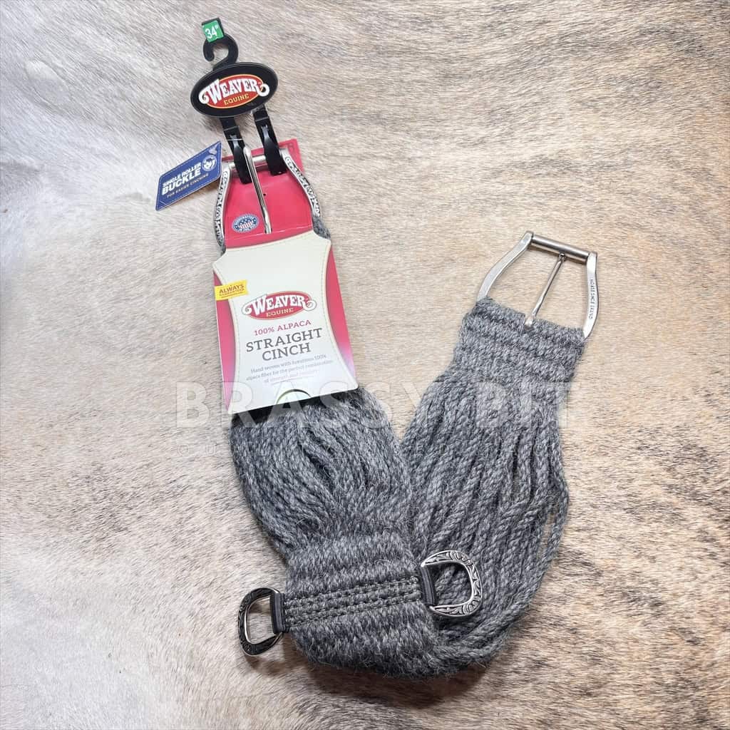 34" Weaver Alpaca Mohair Cinch w/ Jeremiah Watt Hardware