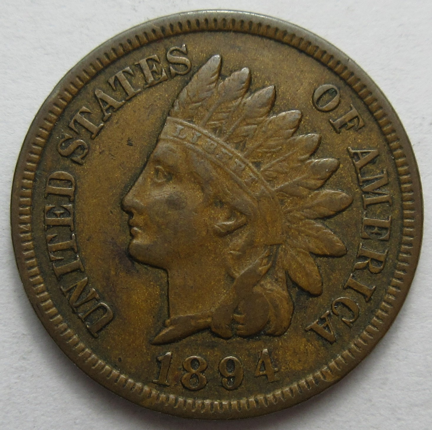 1894 Indian Cent -XF- (#1219Q)