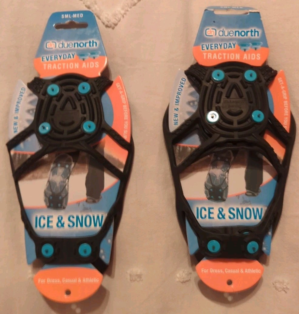 Lot of 2: DueNorth Ice & Snow Traction Aids Sm/Med