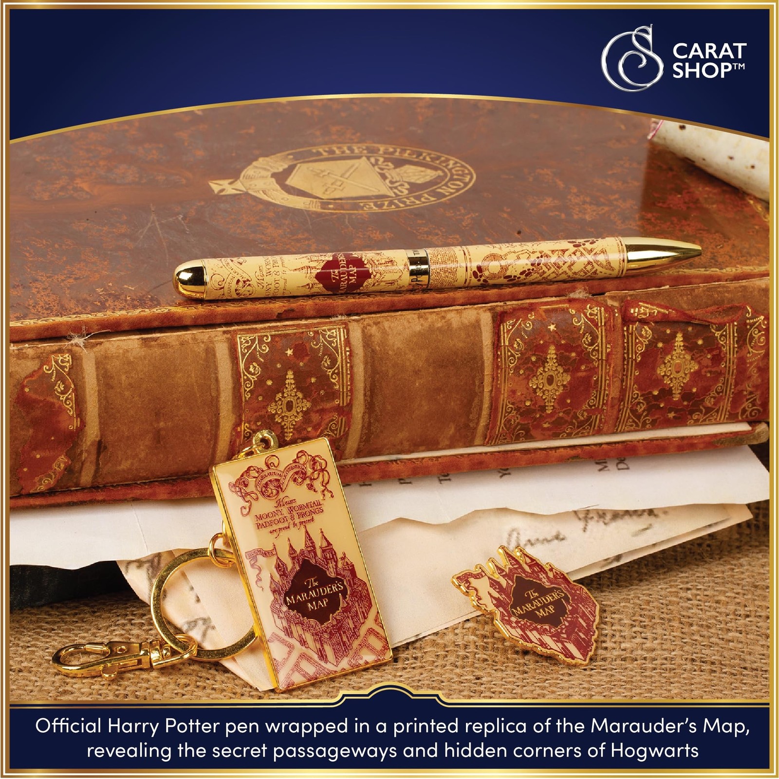 Harry Potter Marauders Map Printed Barrel Pen