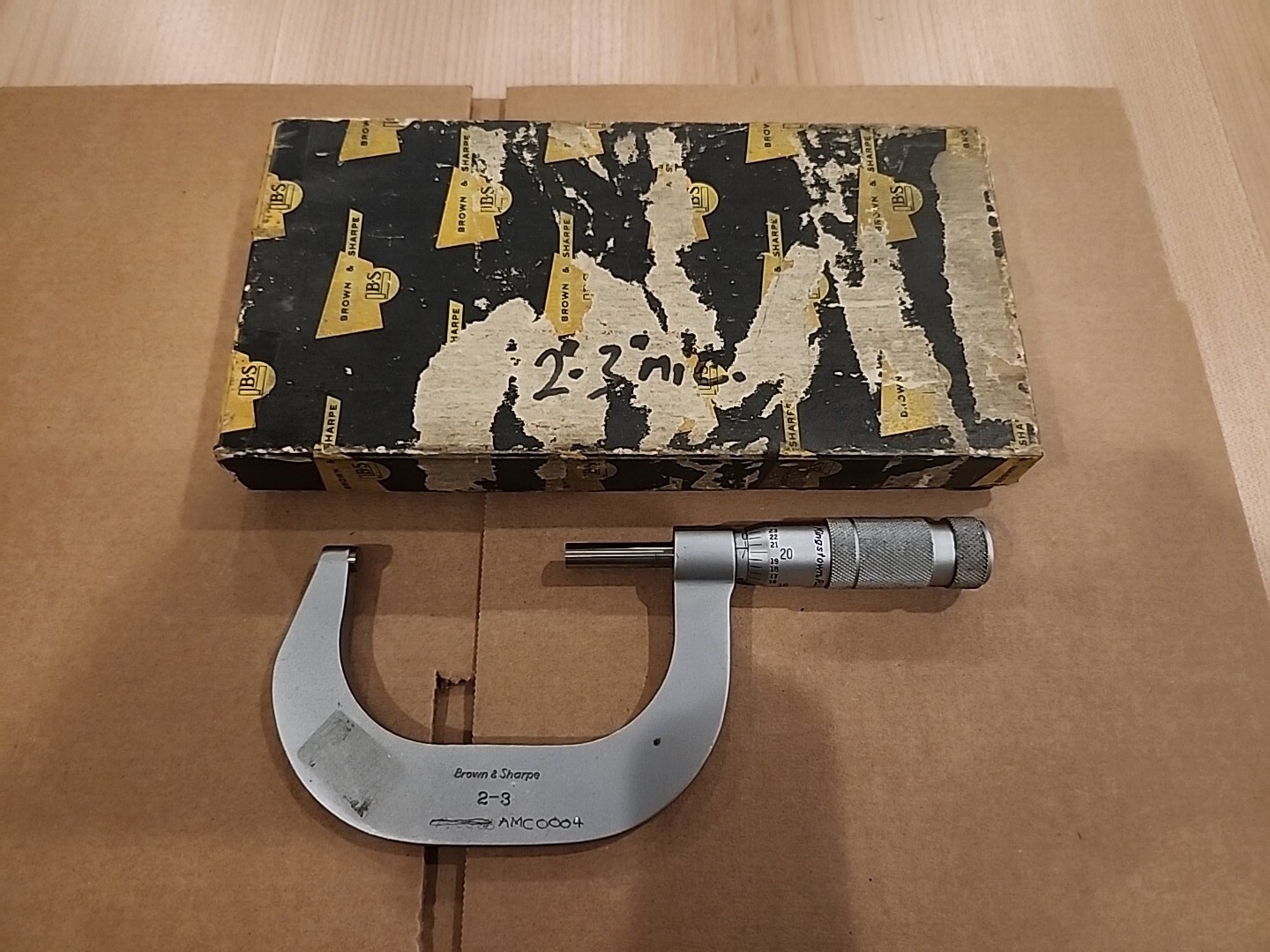 Brown and Sharpe 2”-3” Outside Slant Line Micrometer No. 30-5