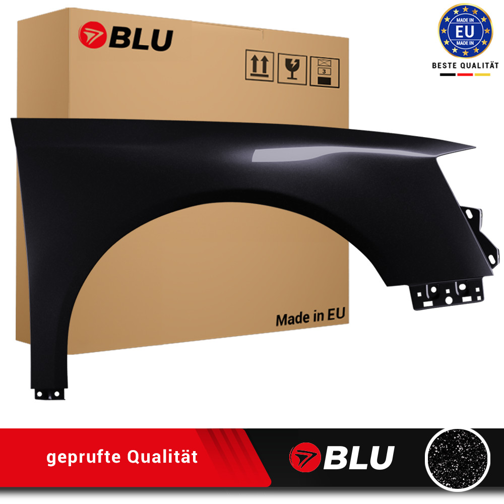 Fender For VW Passat B6 LC9X Right Black 2005-2010 Front Painted New
