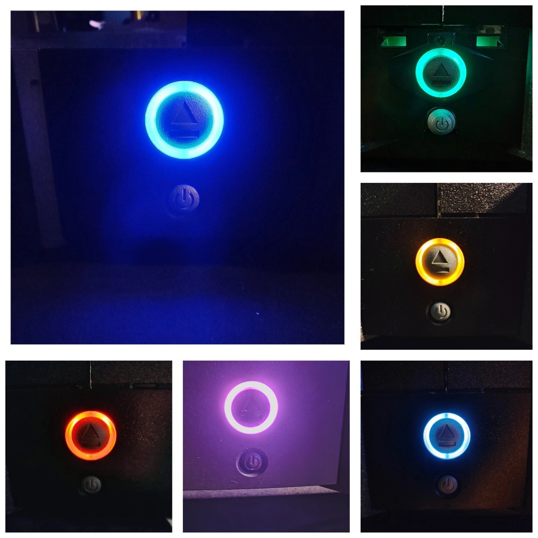 Custom LED Modded Original Xbox Power Eject Button PCB (Pick Your Color!)