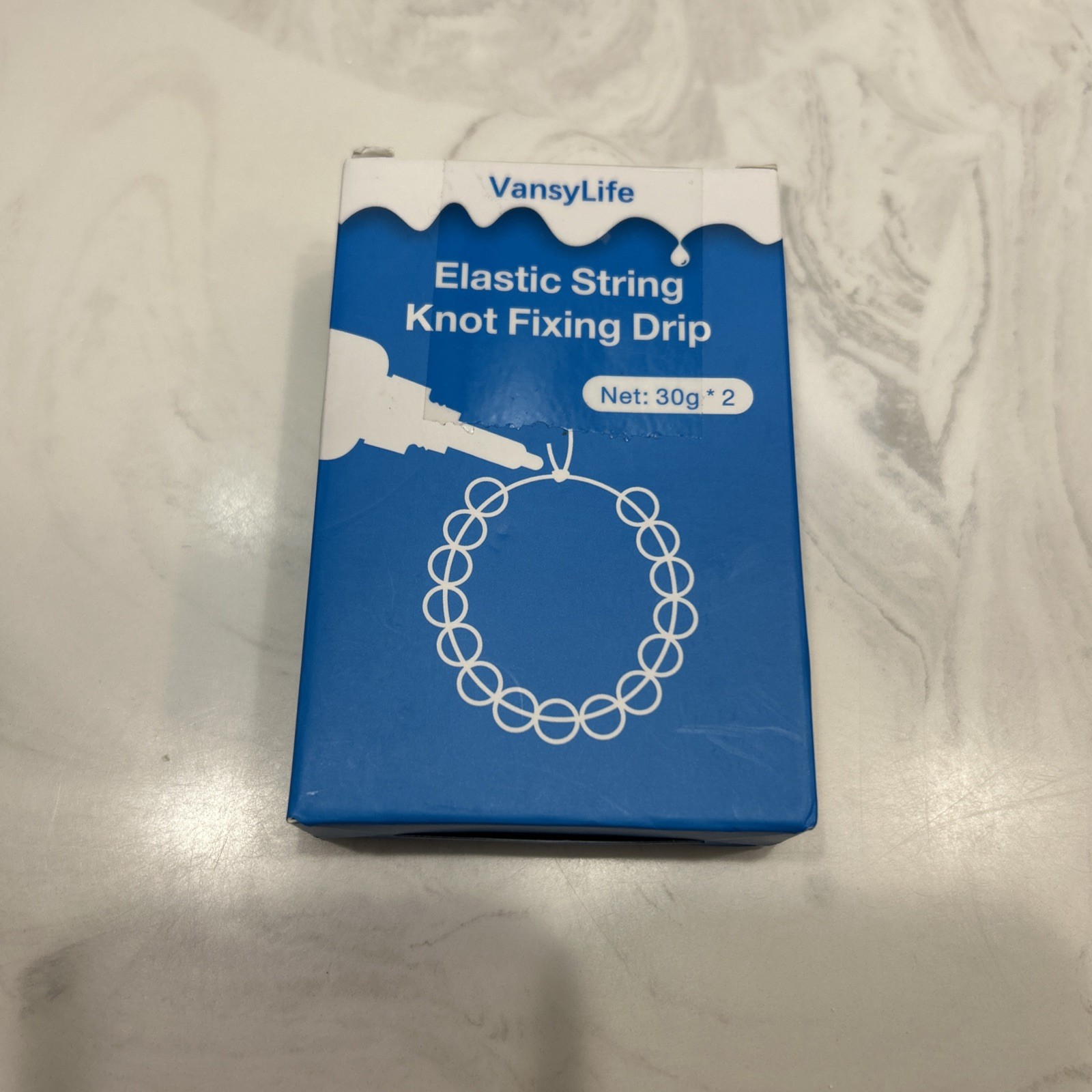 2 pack 30g (60g total) VansyLife Elastic String Knot Fixing Drip 30g x 2