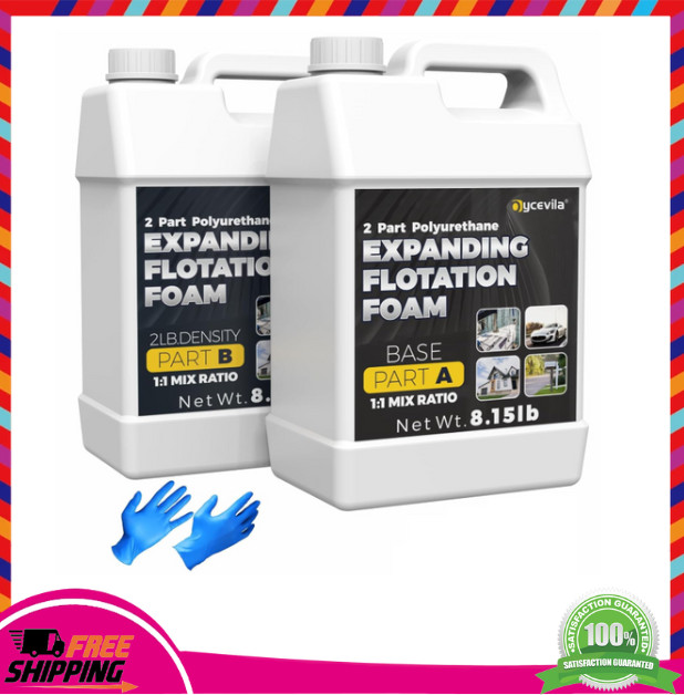 2LB Expanding Foam 2 Gallon Kit – Boat Flotation & Fence Gap Filler