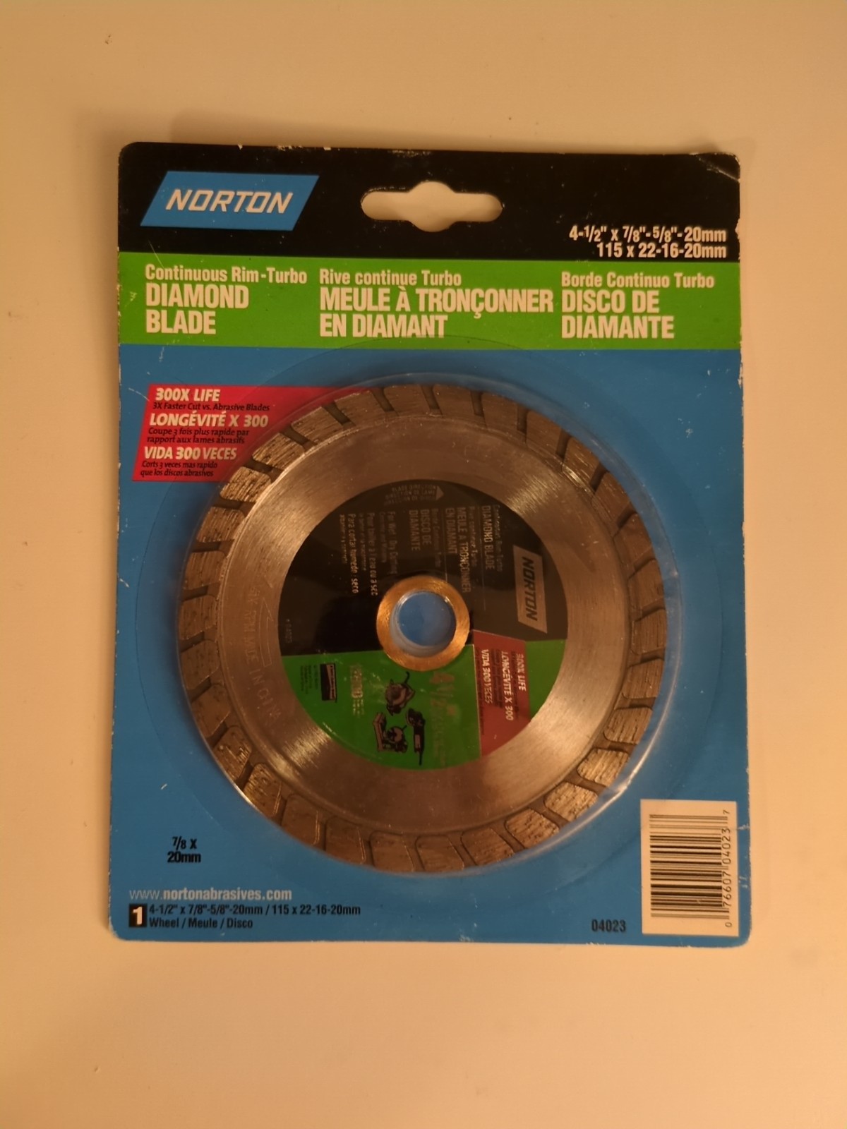 Norton Diamond Blade 4. Brand New Never Used