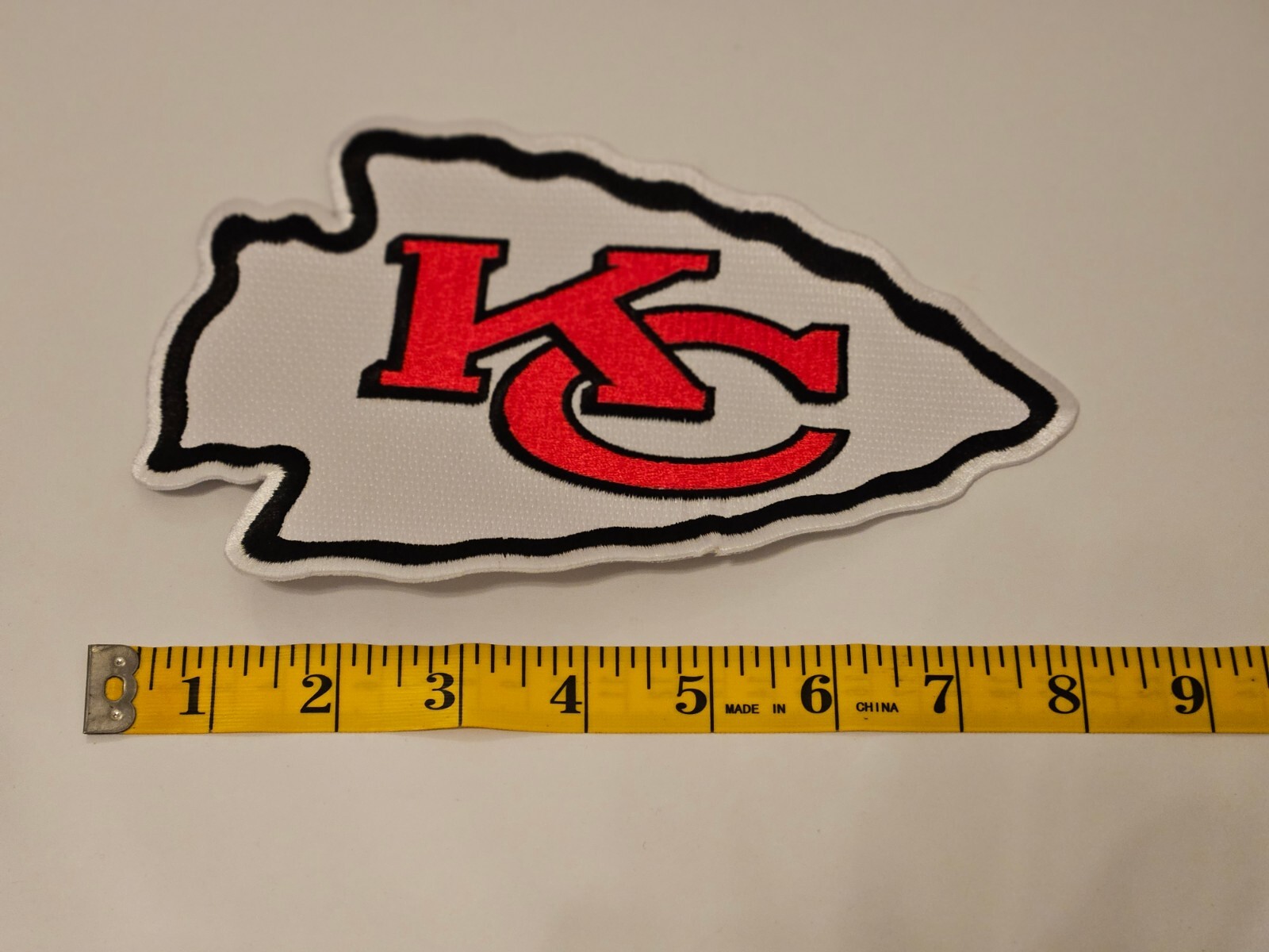 Kansas City Chiefs Big 8" Iron On Embroidered High Quality Patch FREE Shipping