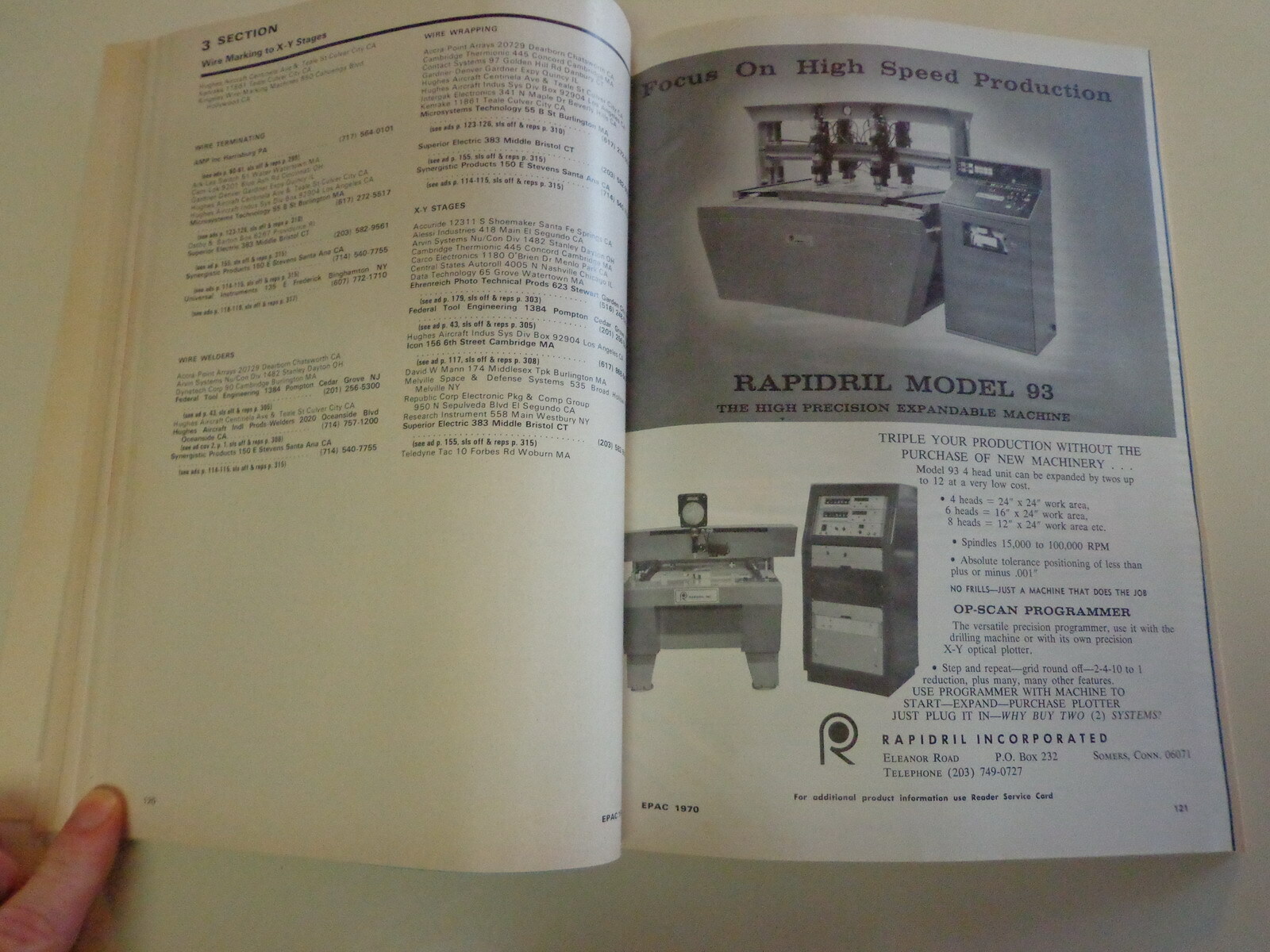 Electronic Production Aids Catalog 1970 Computer Control Manufacturing