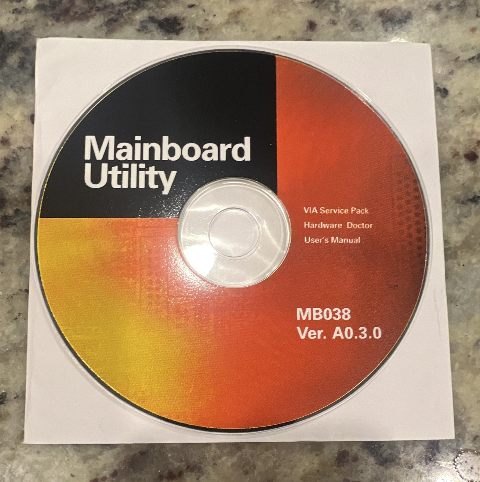 Mainboard Utility Suites CD MB038 Ver. A0.3.0 VIA Service Pack Hardware Doctor