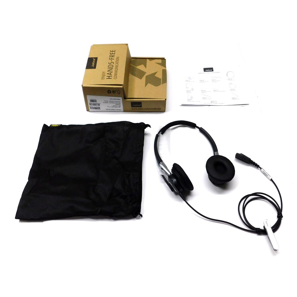 NEW Jabra BIZ 2400 II DUO Ultra-Noise Canceling Headset On-Ear Earpiece