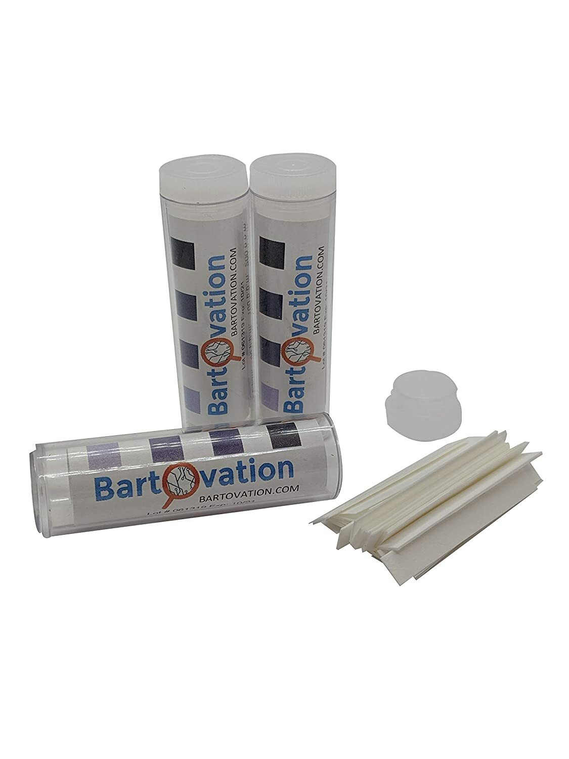 Restaurant Sanitizer Chlorine Test Paper, 10-200 ppm [6 Vials of 100 Strips]