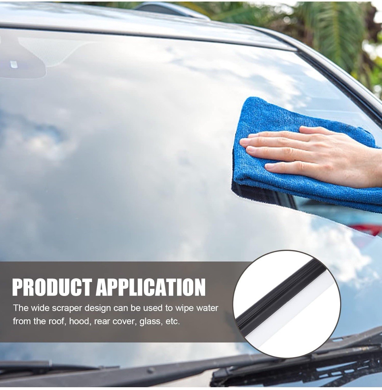 Car Water Squeegee Blades for Efficient Glass Cleaning Practical Scraper for Car