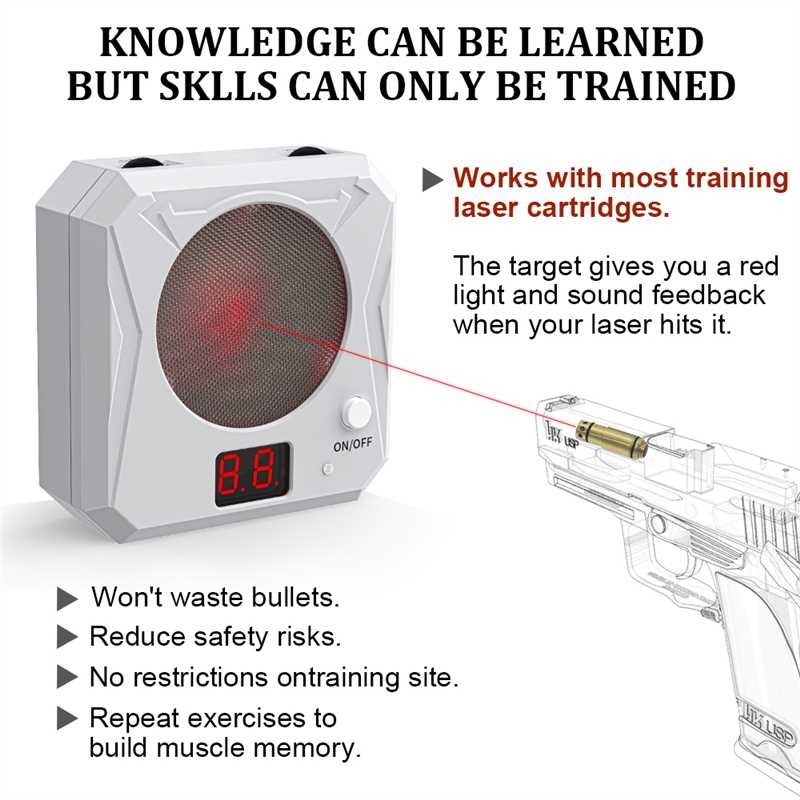 1pc 9mm Dry Fire Laser Trainer + 1pc 1352 Electronic Target