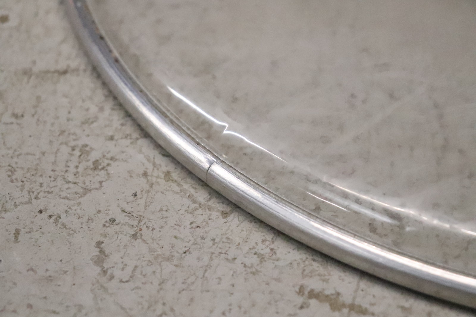 Ludwig 14" Striders Clear Silver Dot Drum Head Vintage #2
