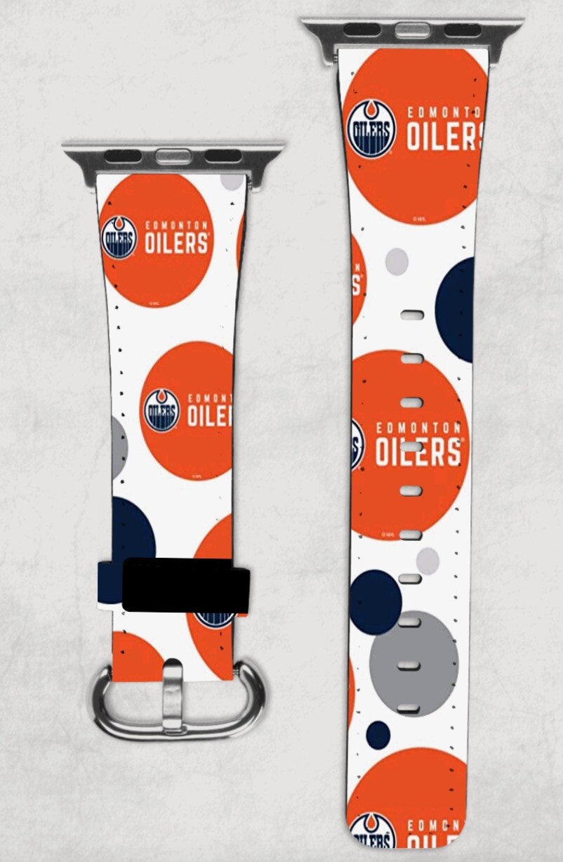Edmonton Oilers Apple Watch Band NEW 38/40/41 & 42/44/45 NHL Hockey