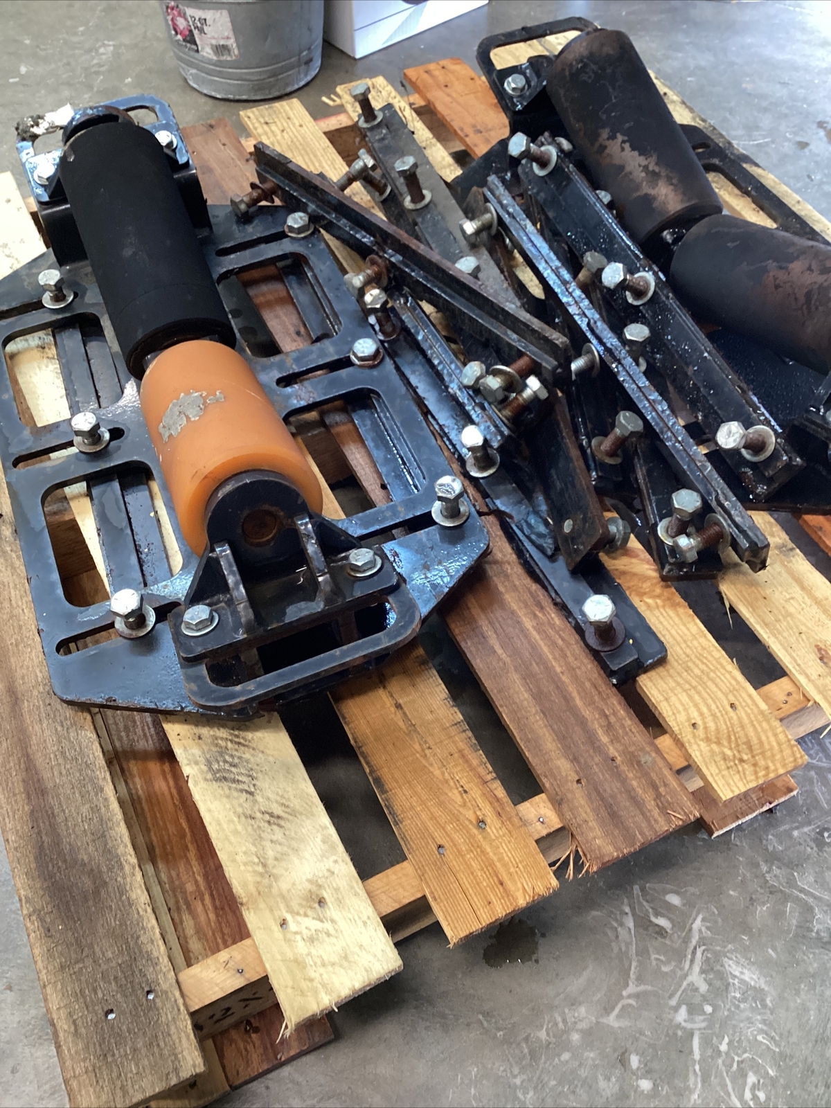 2 LJ WELDING AUTOMATION Model HZD-100 WELDING PIPE ROLLERS W/extra Brackets