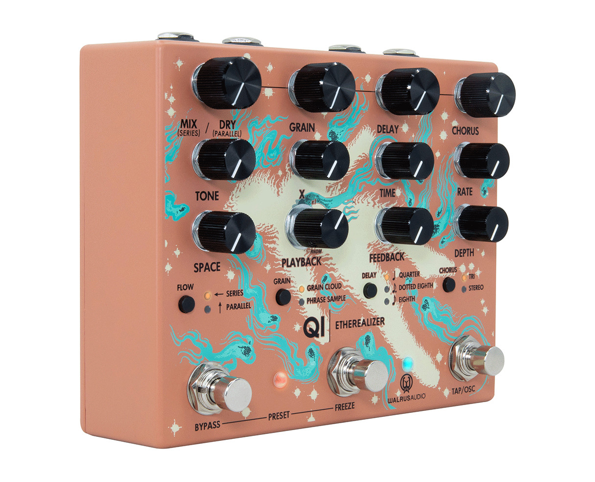 Walrus Audio Qi Etherealizer Multi Effect Pedal - Terracotta