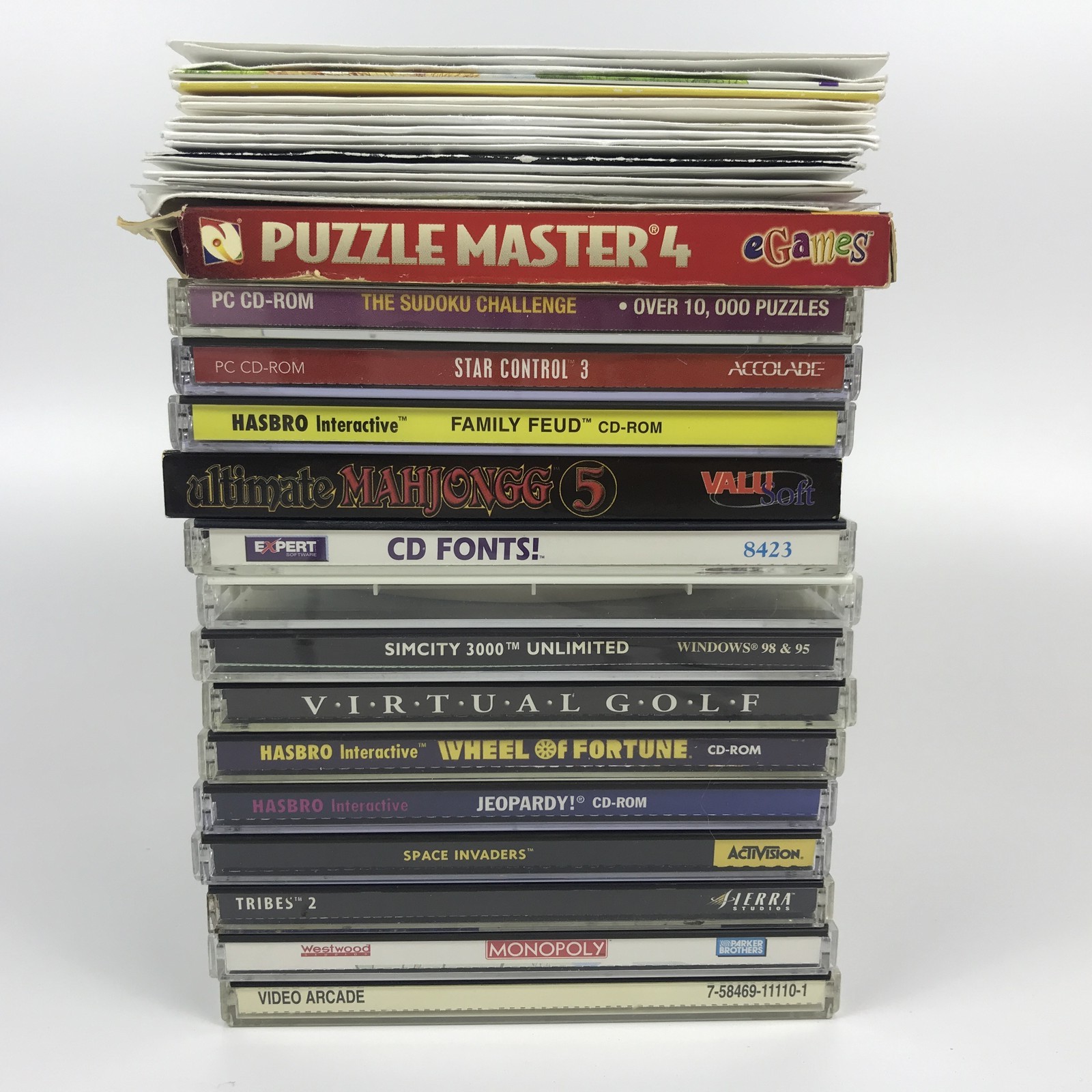 Vintage PC Games Lot Kids Puzzle Arcade Simulation Windows 95 98 Compatible