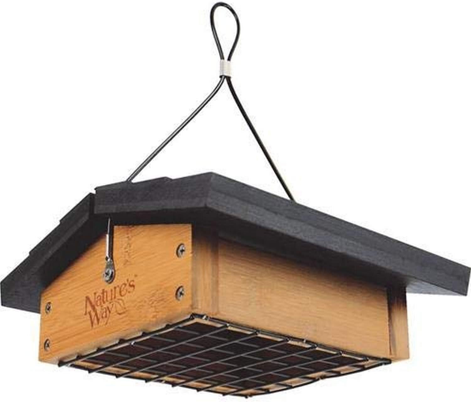 Natures Way Bird Prdts 8.5x8.5x4.5 Inch (Pack of 1), Natural Wood Tone
