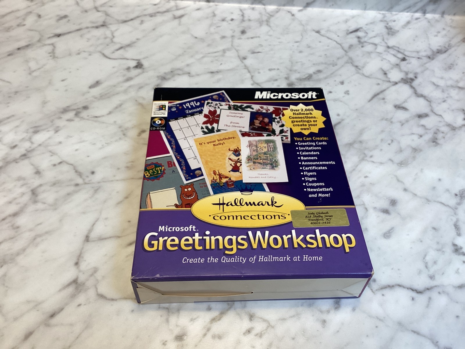 Microsoft Greetings Workshop Hallmark Connections CD-ROM