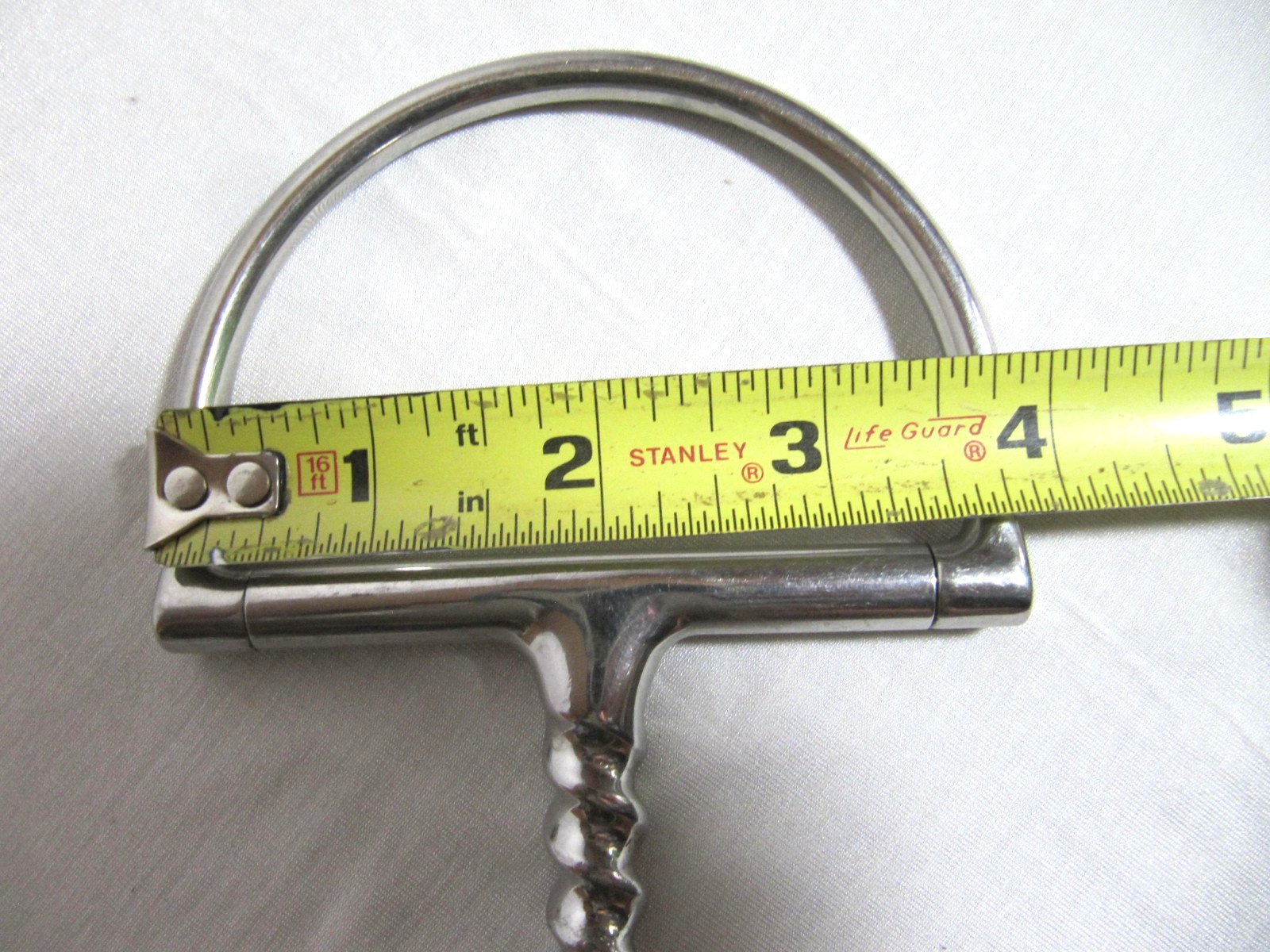 D-Ring Dee Ring English 5” Corkscrew Twisted Snaffle Bit
