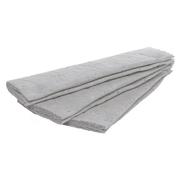 Sorbent Roll, 42 gal, 18 in x 50 ft, , Gray, Polyester, Polypropylene, Synthetic