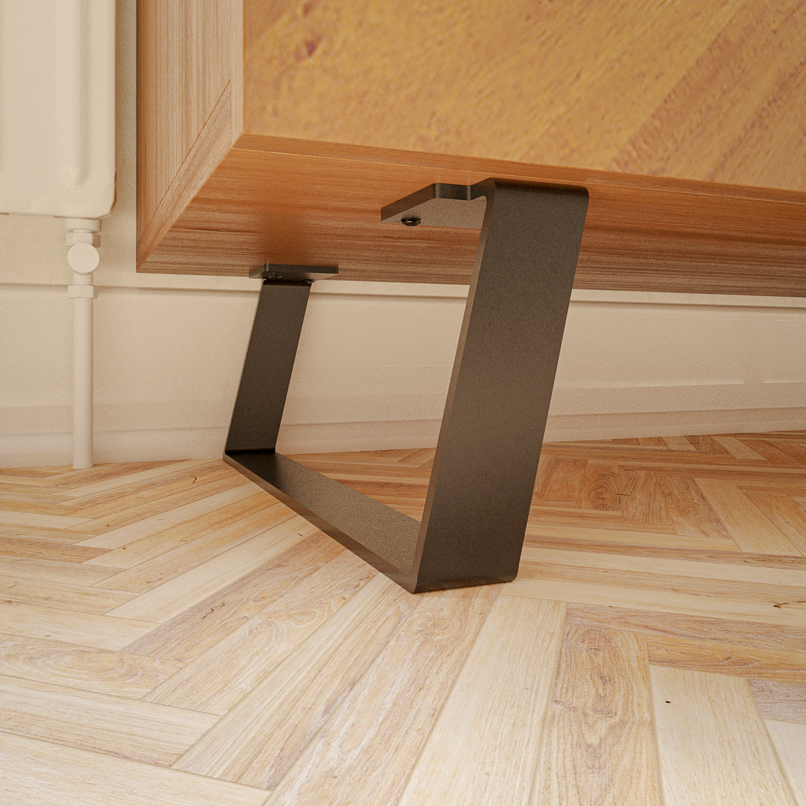 Modern furniture feet set - MILAN - furniture legs vanity unit, furniture run...
