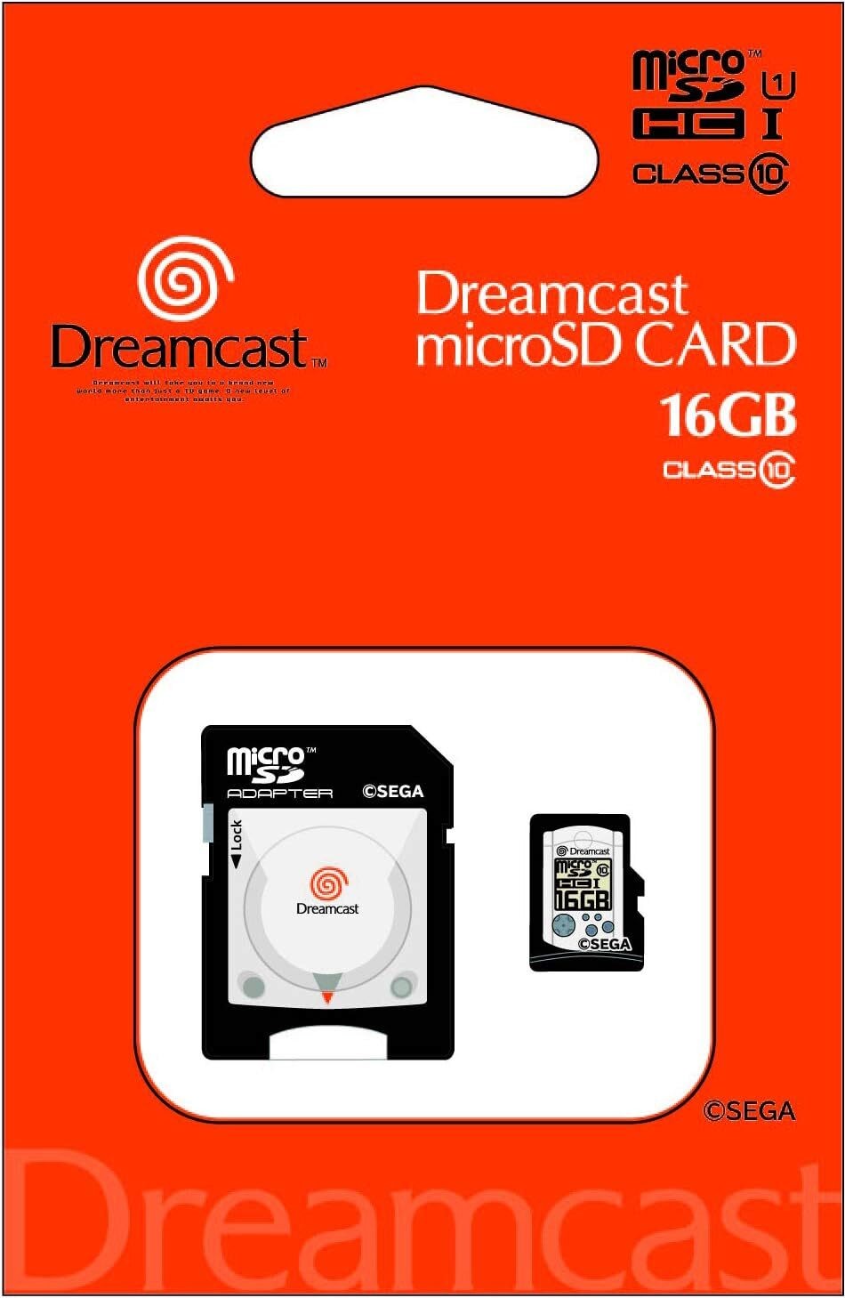 New SEGA Hard series Dreamcast microSDHC card 16GB & SD adapter set from Japan