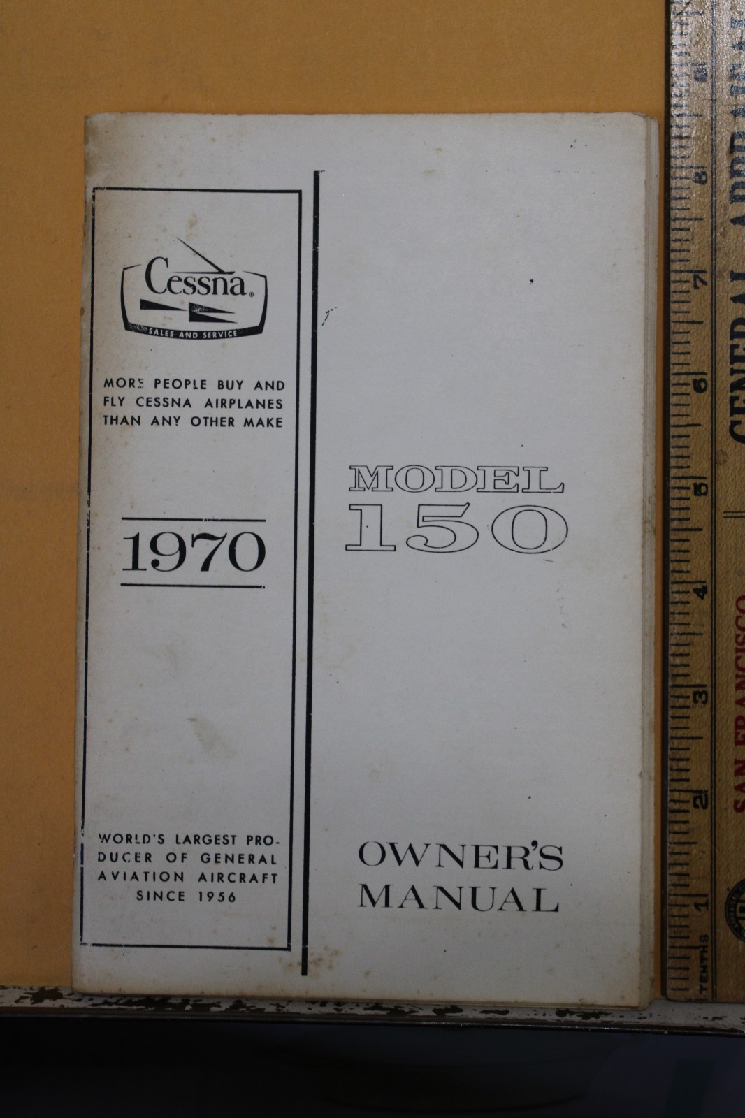 1970 Cessna Airplane Model 150 Owner's Manual