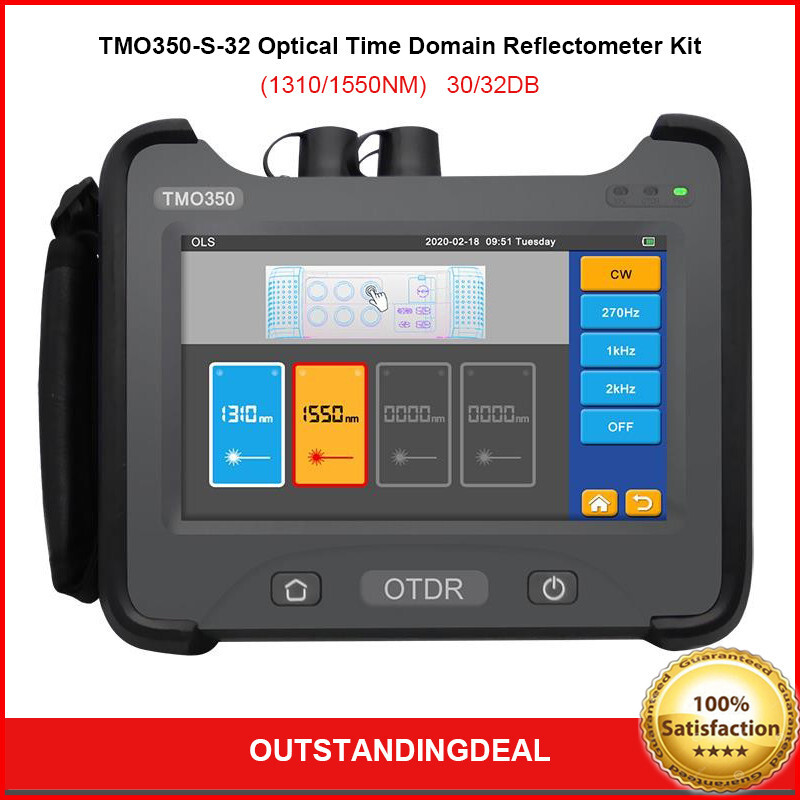 TMO350-S-32 Optical Time Domain Reflectometer Kit OTDR Tester OPM OLS VFL IOLM #
