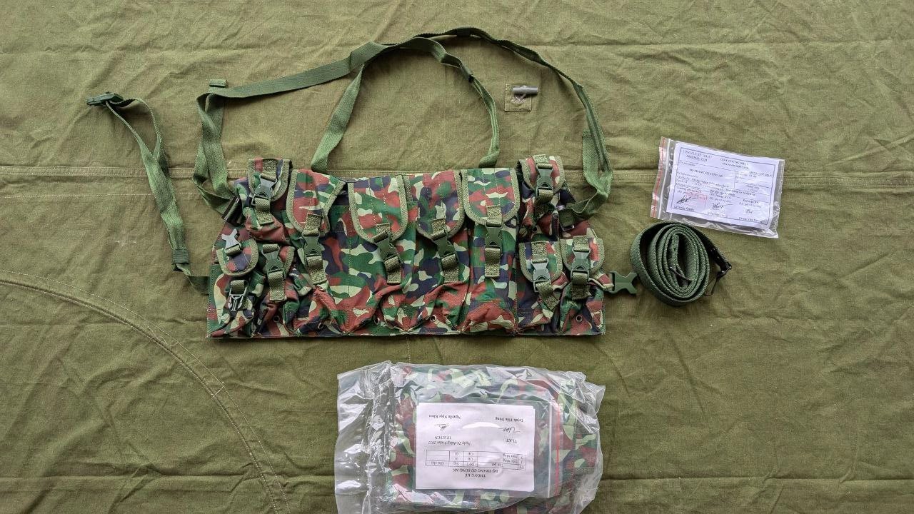 2022 Vietnam Army K17 Chest Rig VEST + SLING Modern Mag Bag Ammo Chicom Camo NEW