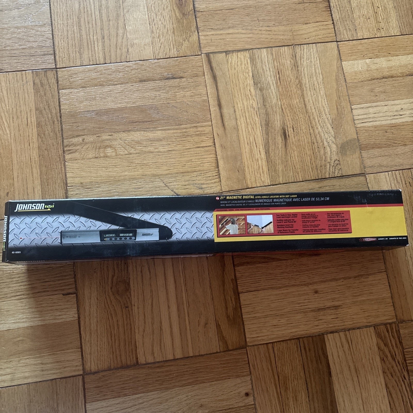Johnson Digital laser Level with Carrying Case New In Box Never Used