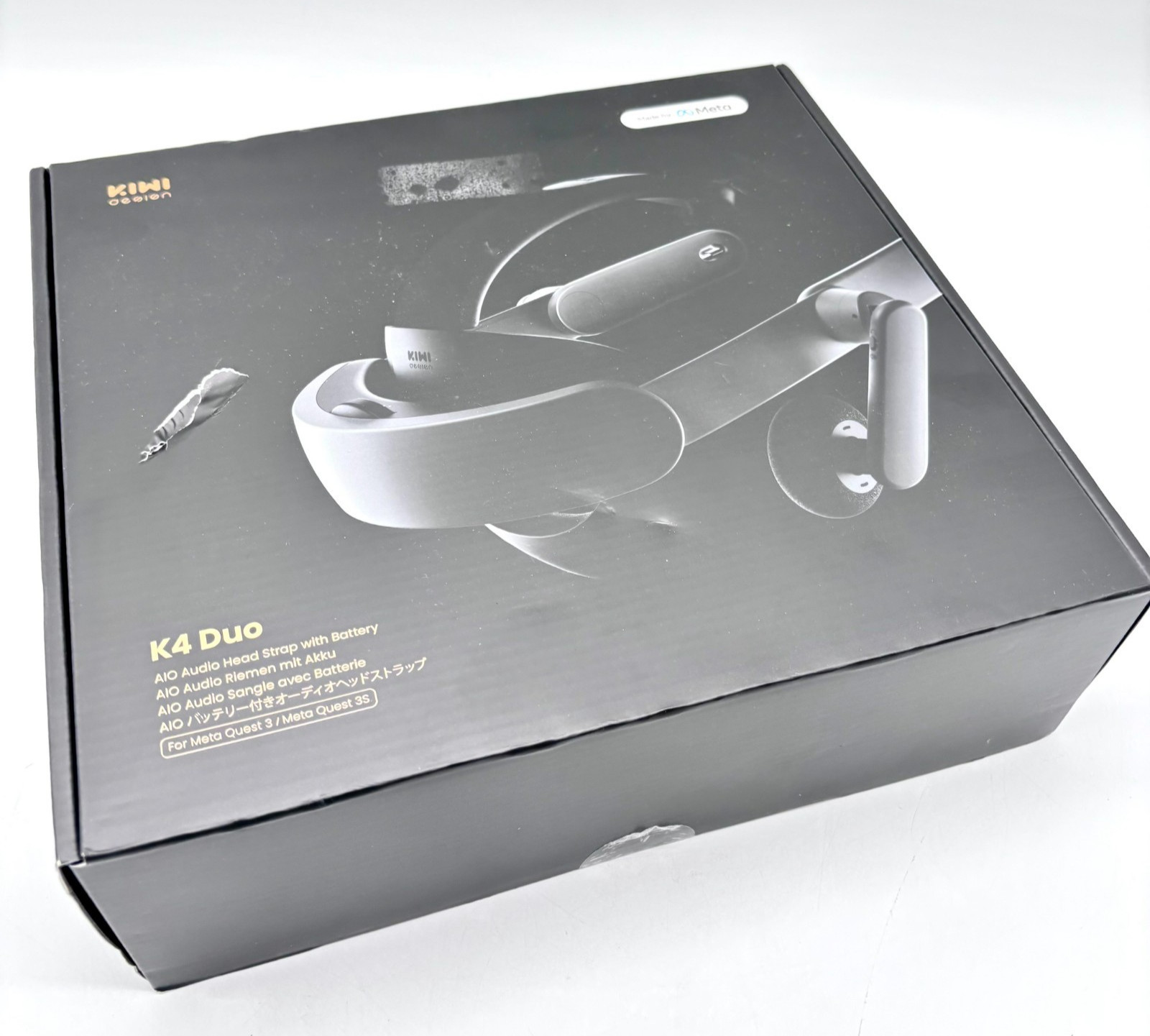 NEW Meta Quest 3/3S AIO Audio Head Strap w/ Battery Kiwi Design K4 Duo
