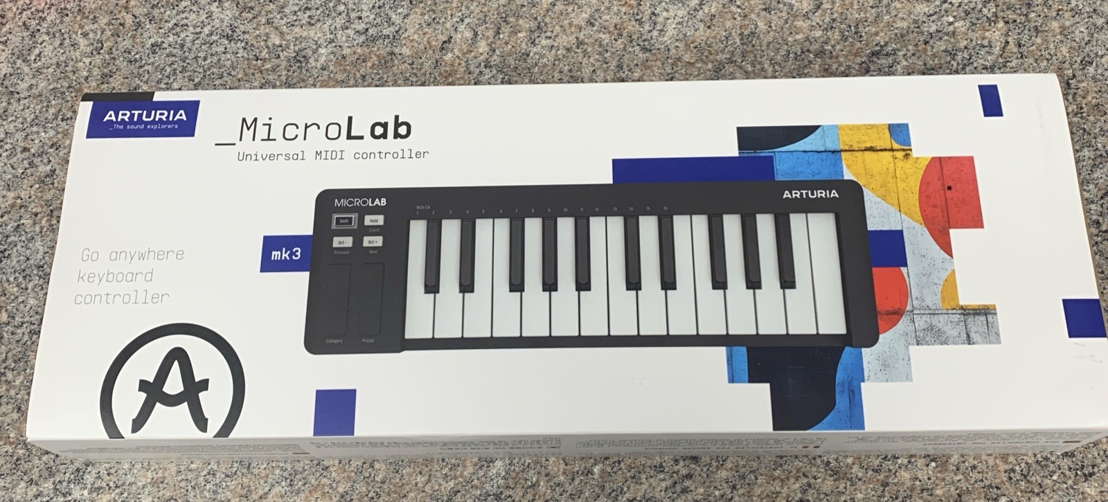 Arturia MicroLab mk3 Compact 25-Key MIDI Controller Keyboard - Black