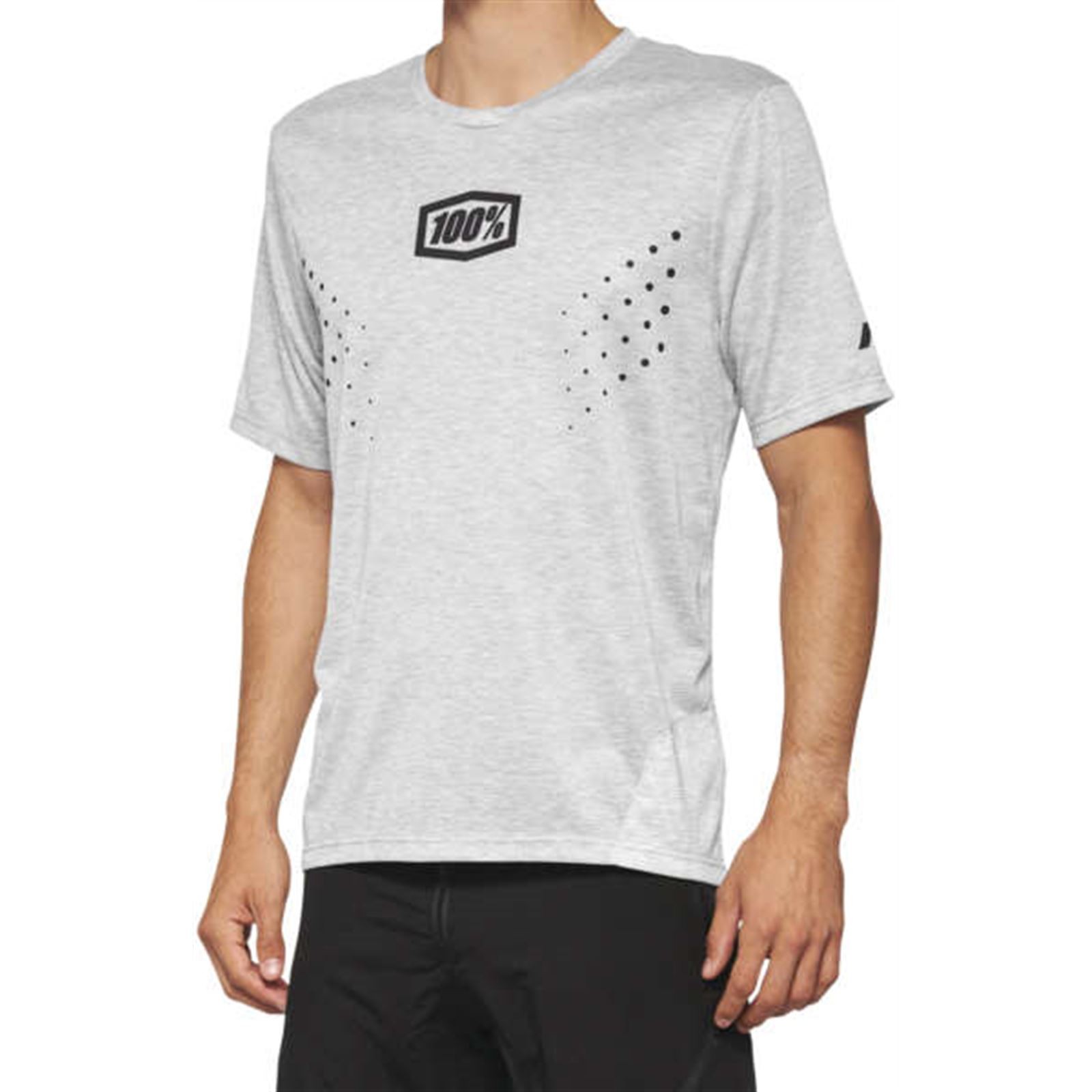100% Airmatic Mesh Jersey - Short-Sleeve - Gray - Large 40016-00007