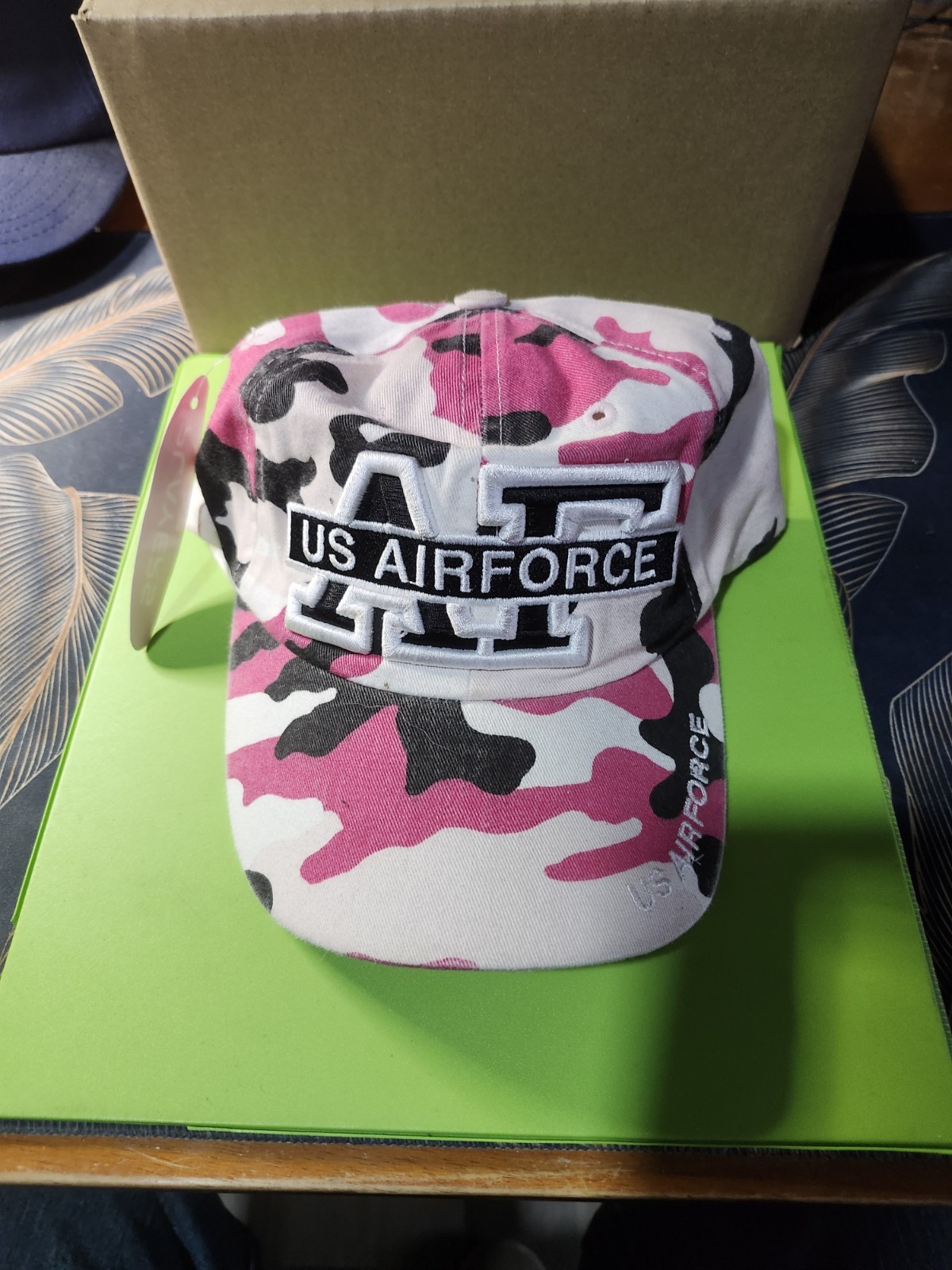 Air Force PINK CAMO BASEBALL GOLF FISHING SNAPBACK CAP Veteran
