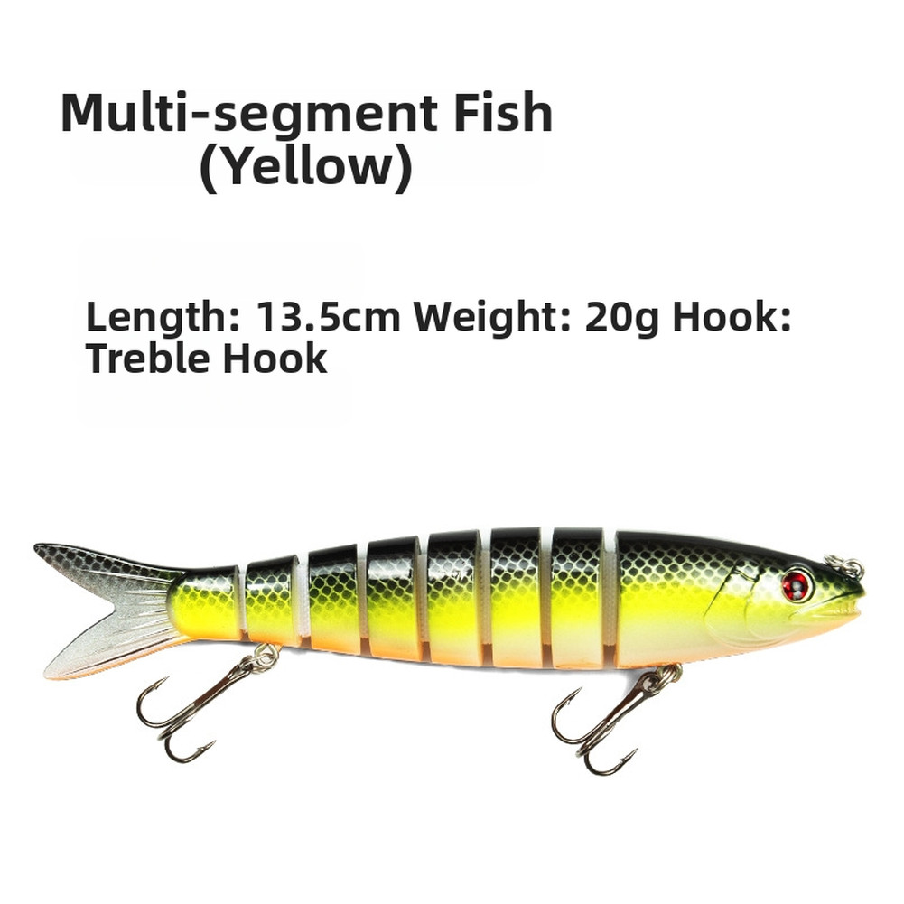 For multi-Body Fishing Lure with Abrasion Resistant Build for Bass Trout