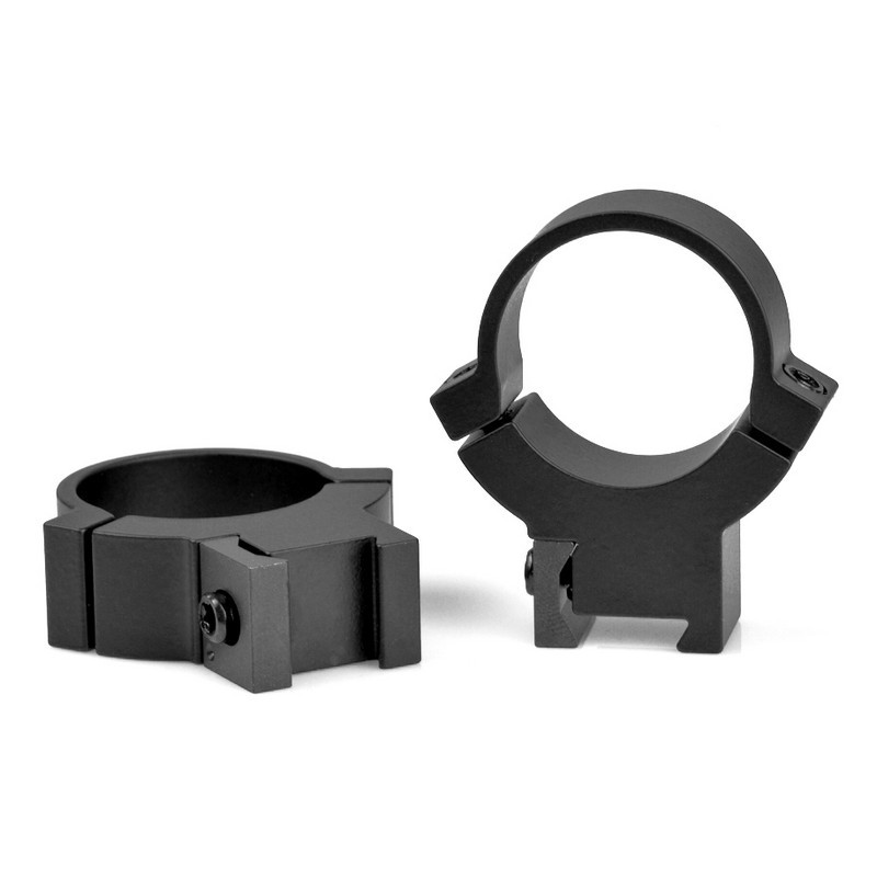 Warne 722M Rimfire Horizontal Split Fixed 1" Rings, High, Matte Black
