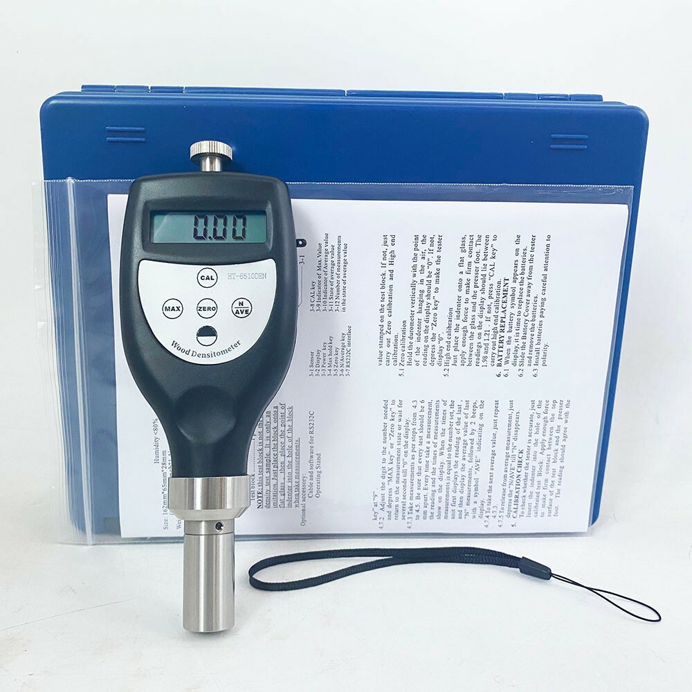 Digital Wood Density Meter Densitometer 0~1.2g/cm3 Mean Value Max Value Display