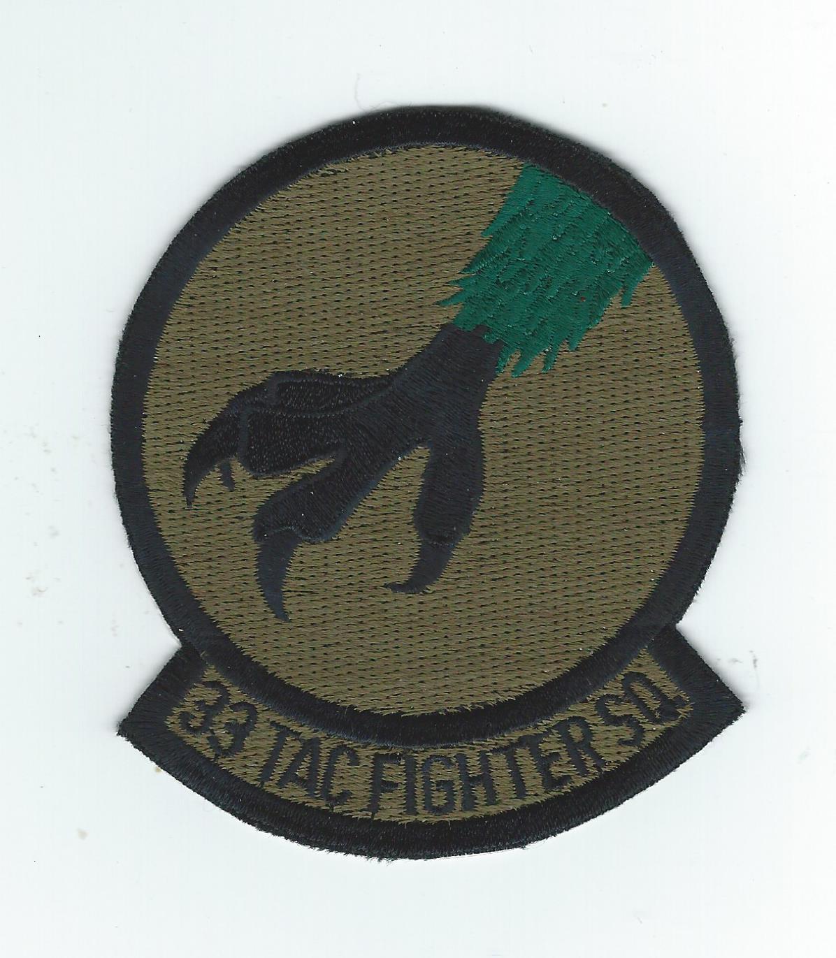 33rd TACTICAL FIGHTER SQUADRON  subdued patch